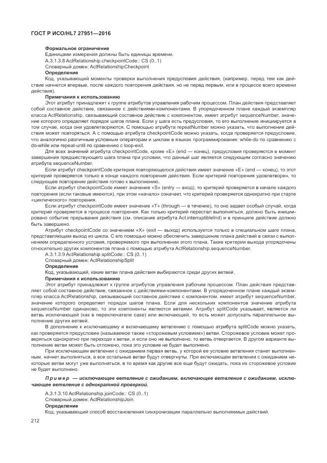 ГОСТ Р ИСО/HL 7 27951-2016, страница 216